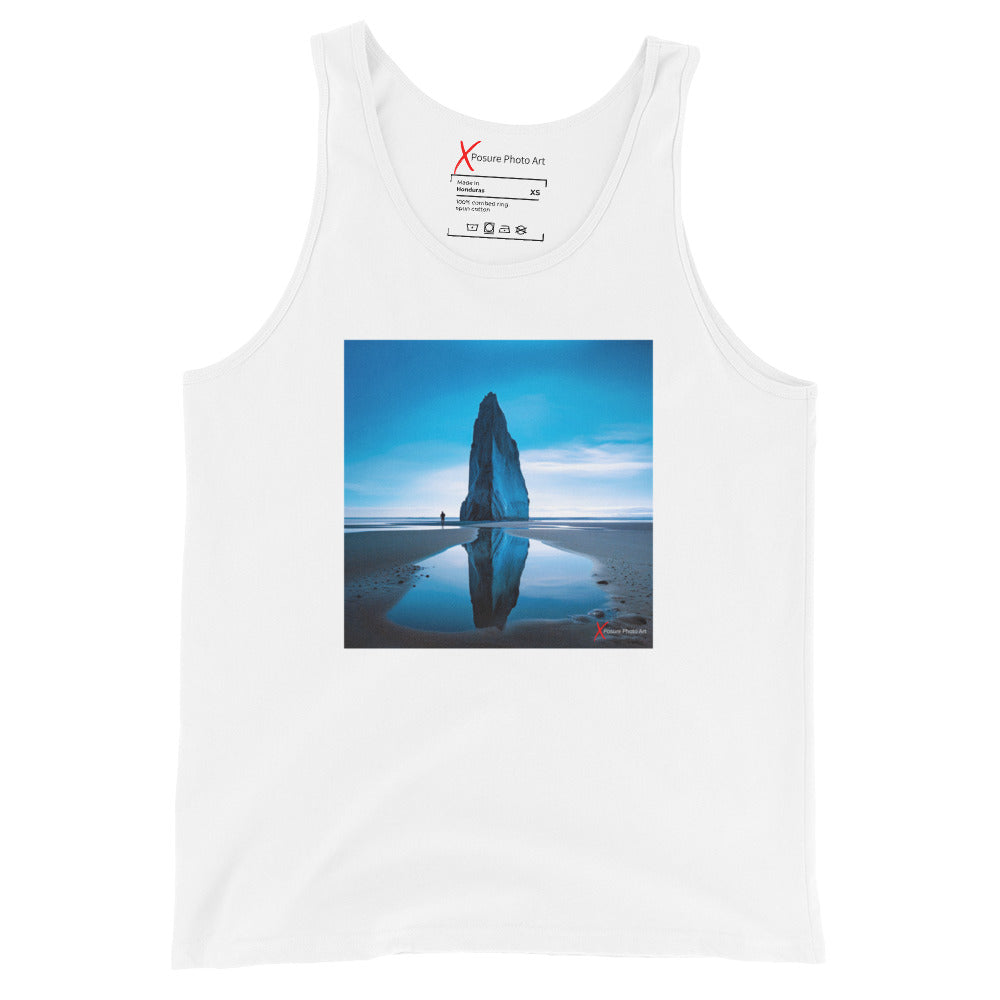 Unisex Tank Top, Blue Pinnacle