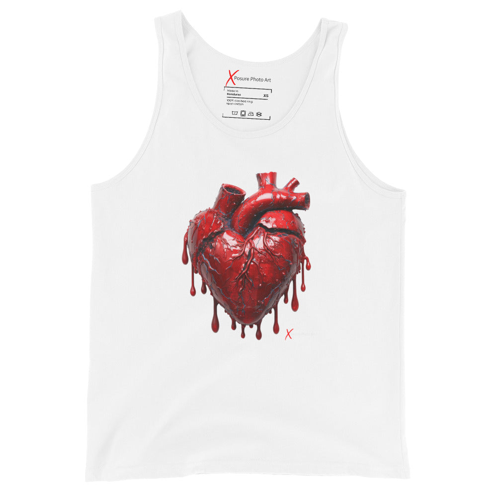 Unisex Tank Top, Bleeding Heart