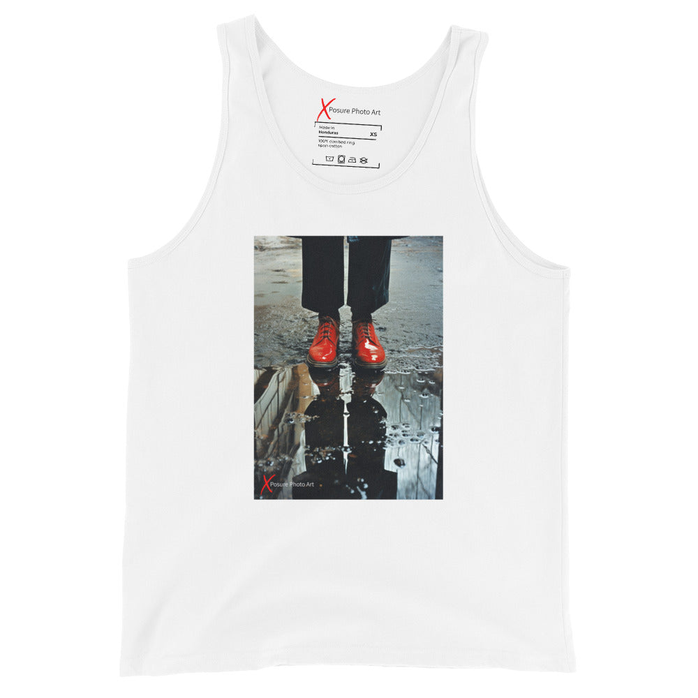 Unisex Tank Top, Red Shiny Shoes