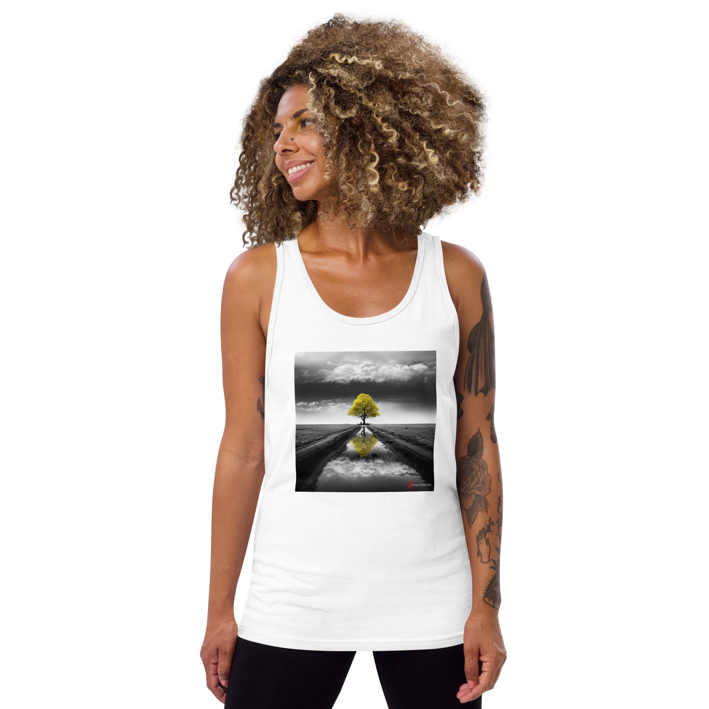 Unisex Tank Top, Yellow Tree