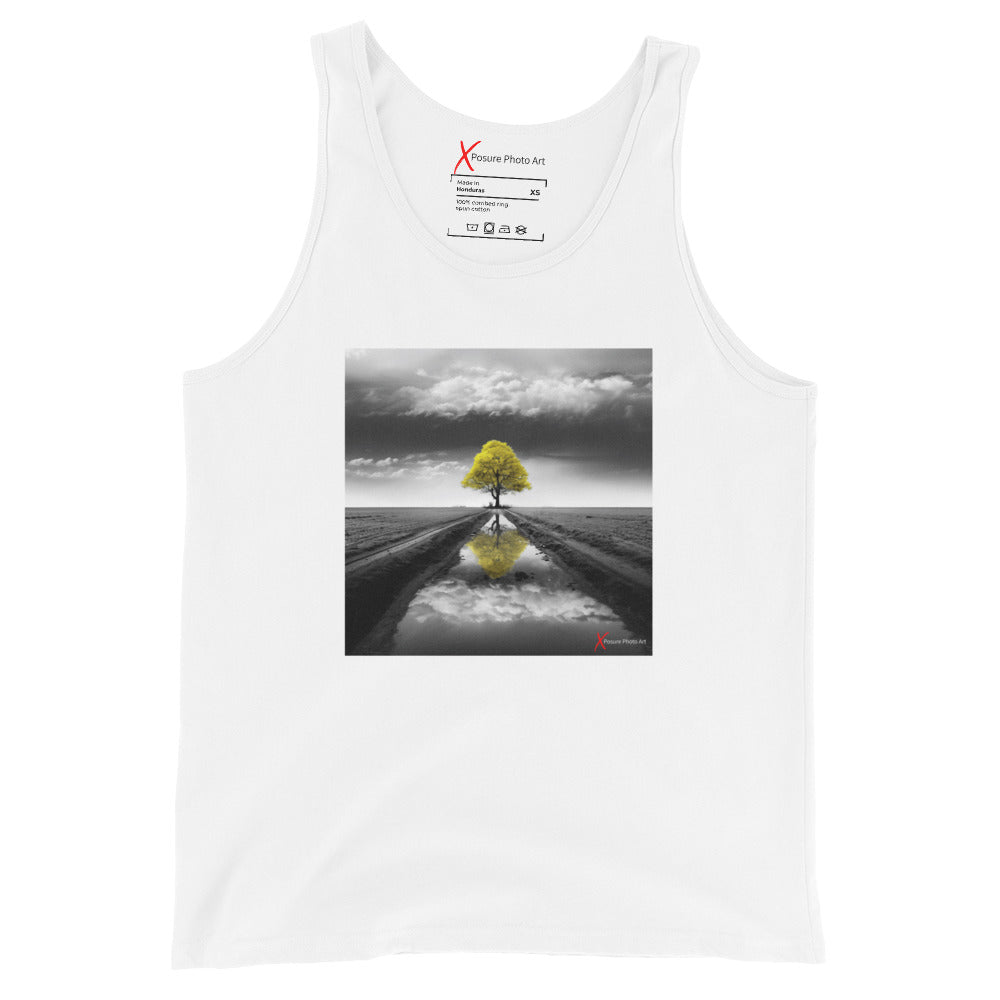 Unisex Tank Top, Yellow Tree