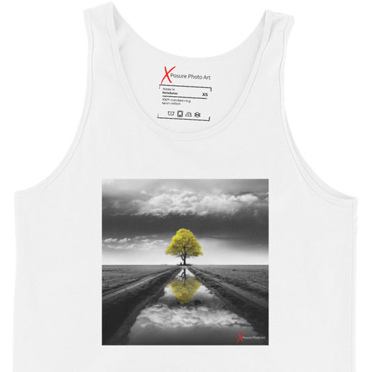 Unisex Tank Top, Yellow Tree