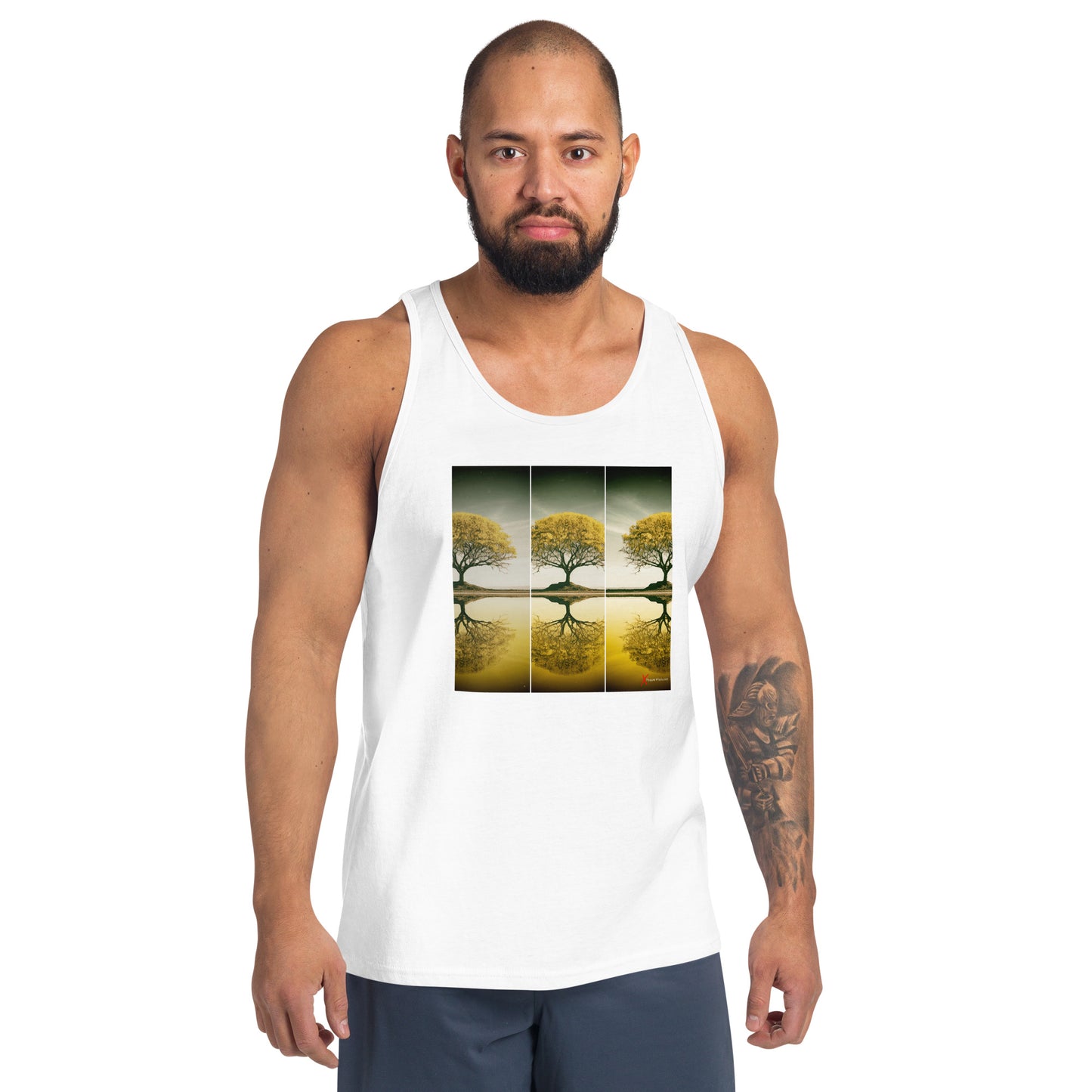 Unisex Tank Top, Yellow Triology