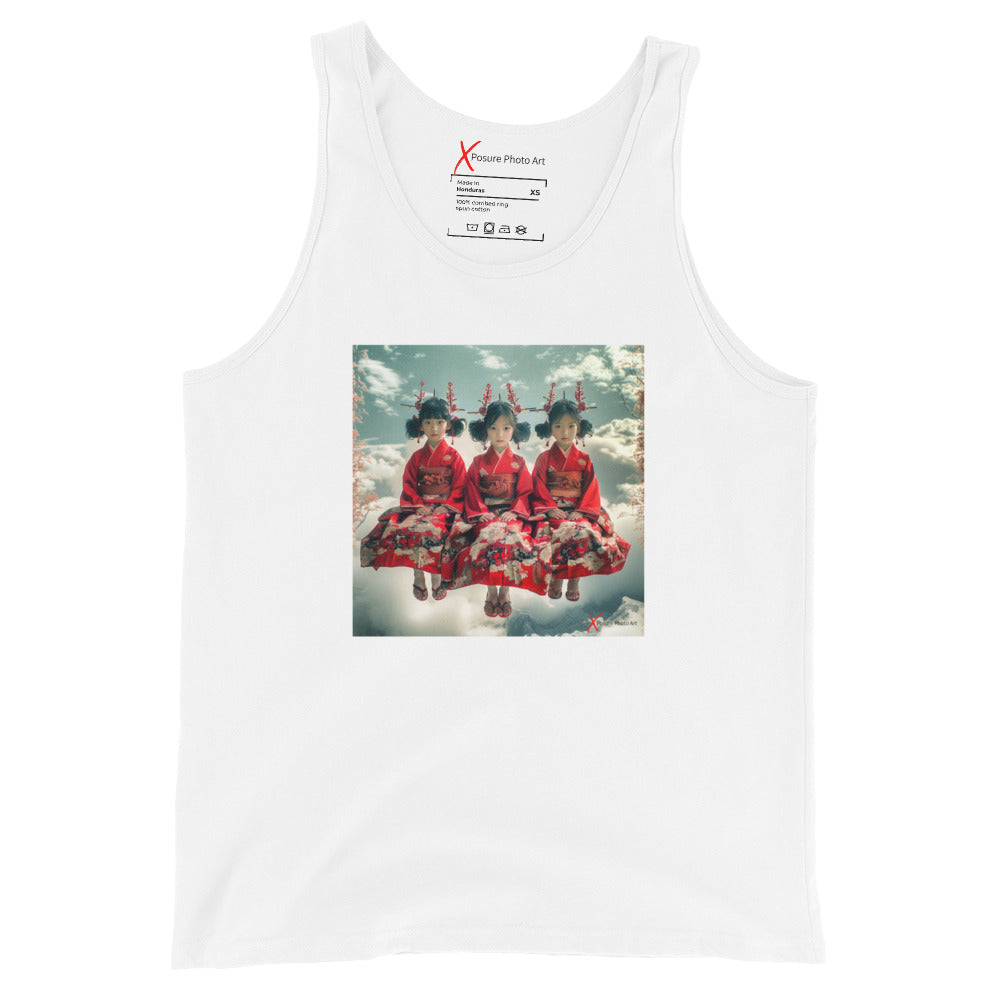 Unisex Tank Top, Oriental Triplets