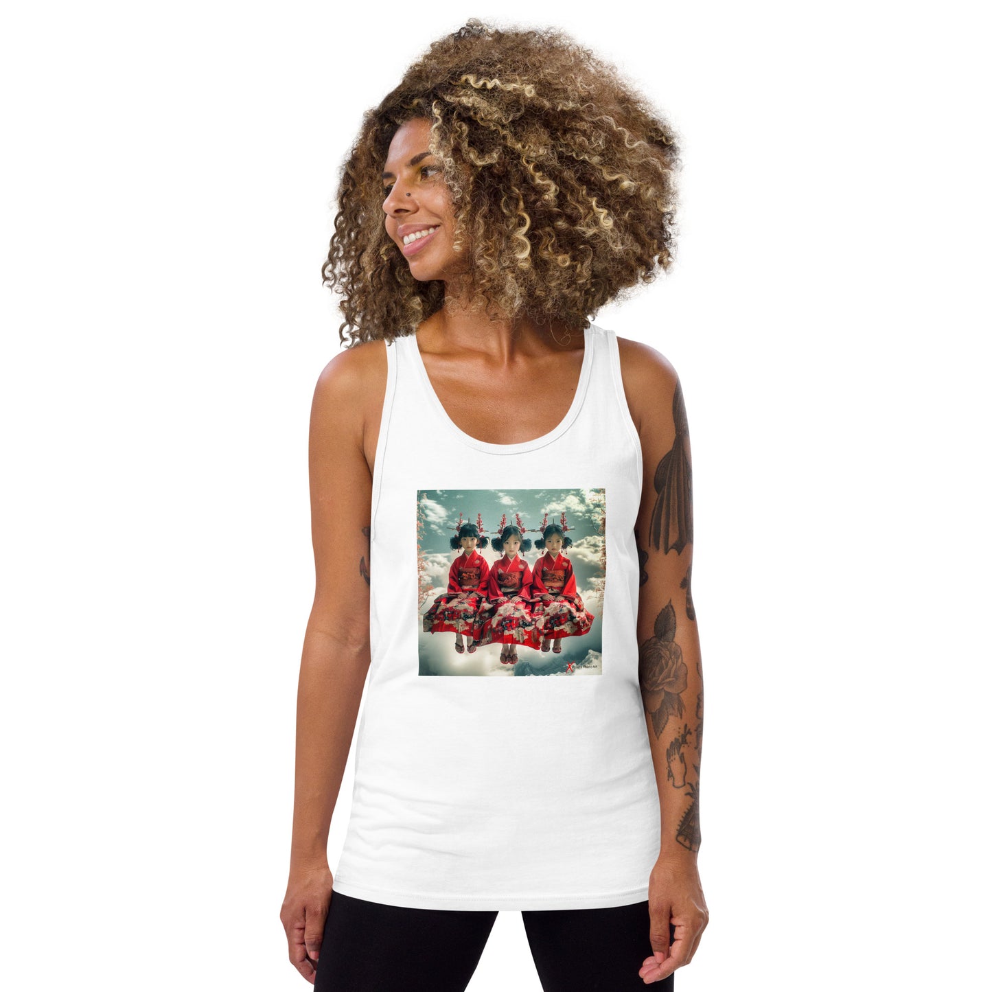 Unisex Tank Top, Oriental Triplets