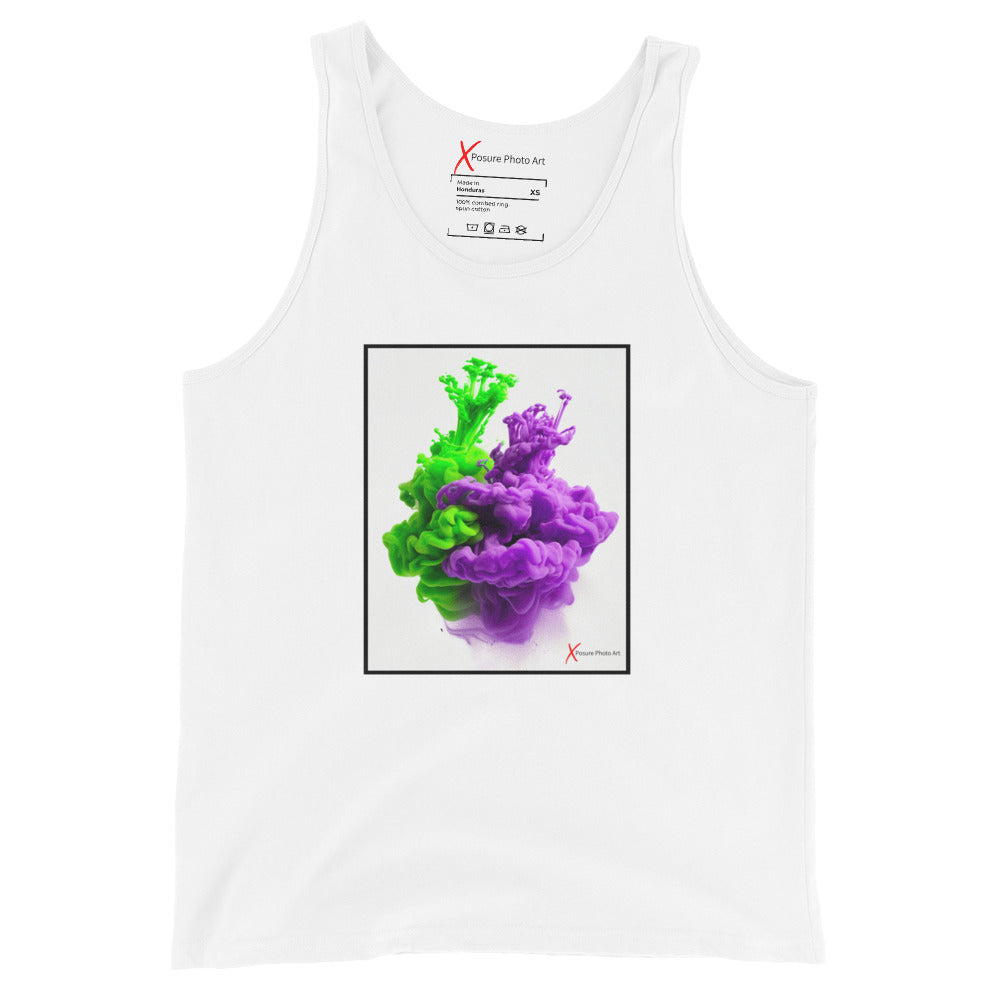 Unisex Tank Top, Purple Green Hug