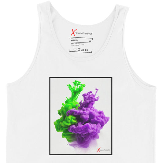 Unisex Tank Top, Purple Green Hug