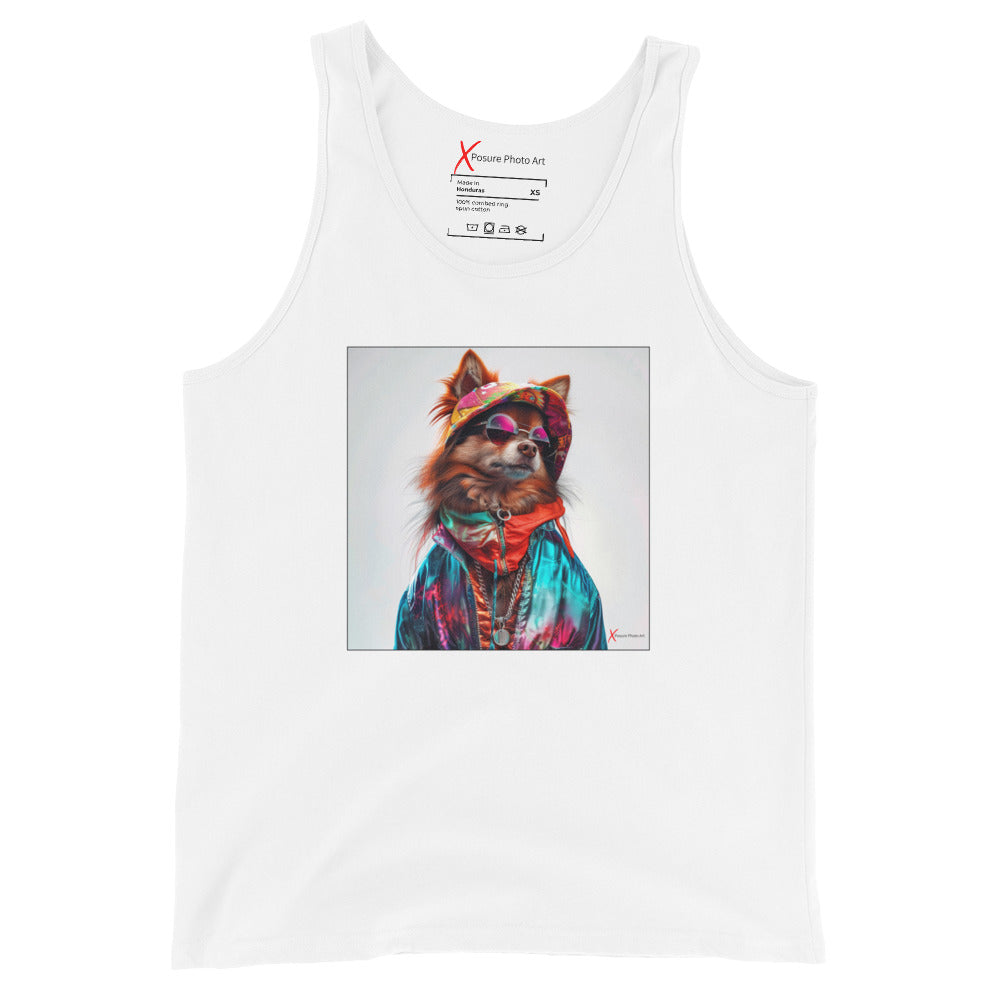 Unisex Tank Top, Pomeranian Portrait