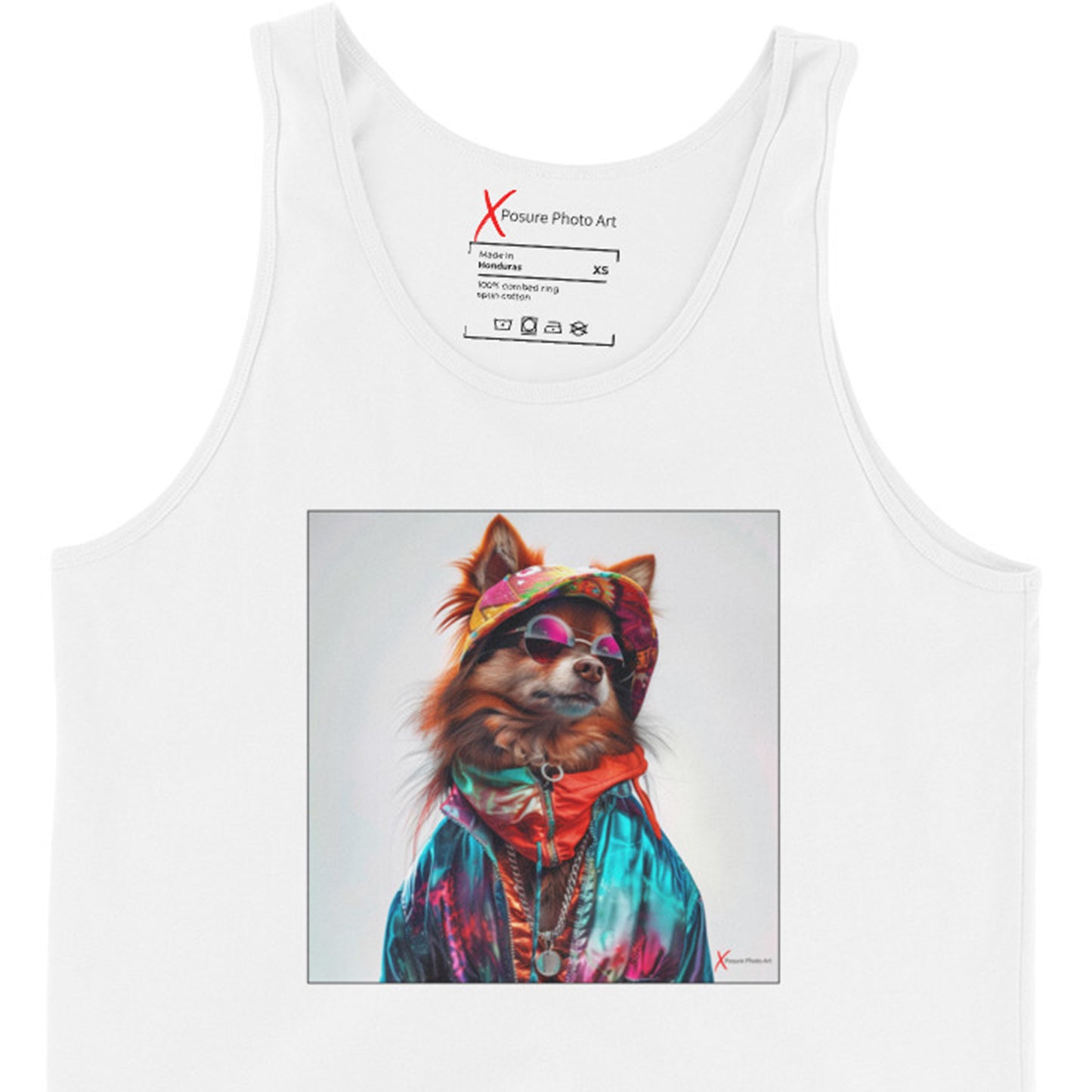 Unisex Tank Top, Pomeranian Portrait