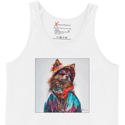Unisex Tank Top, Pomeranian Portrait