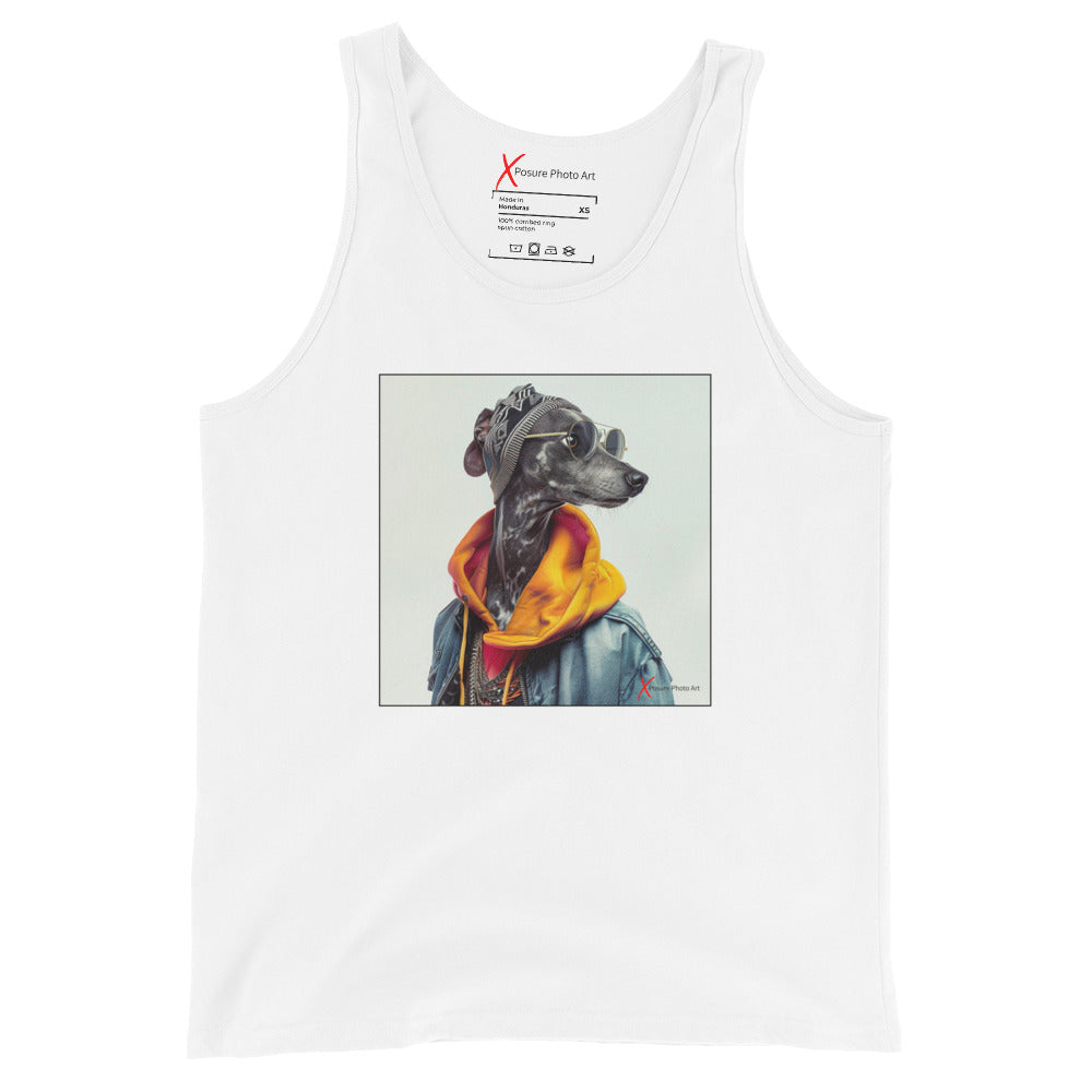 Unisex Tank Top, Galgo Hipster