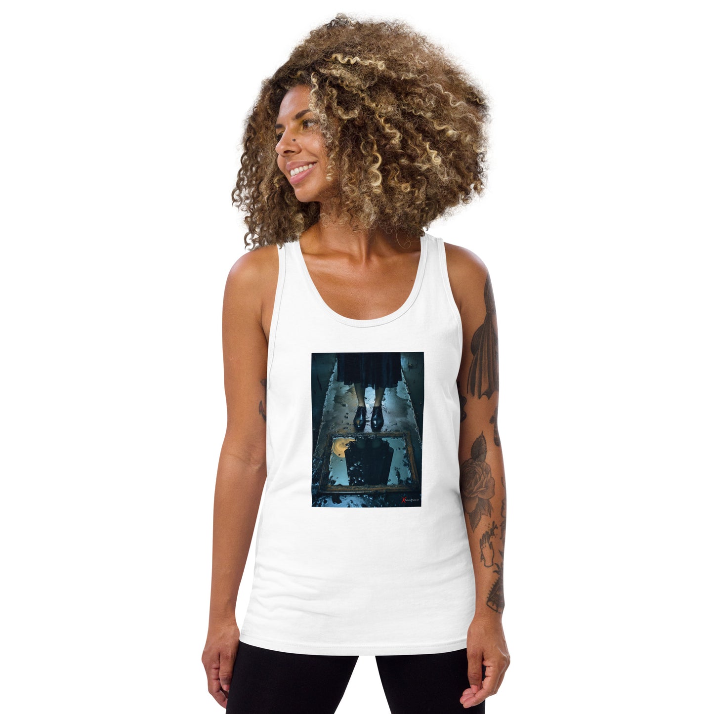 Unisex Tank Top, Woman Reflection