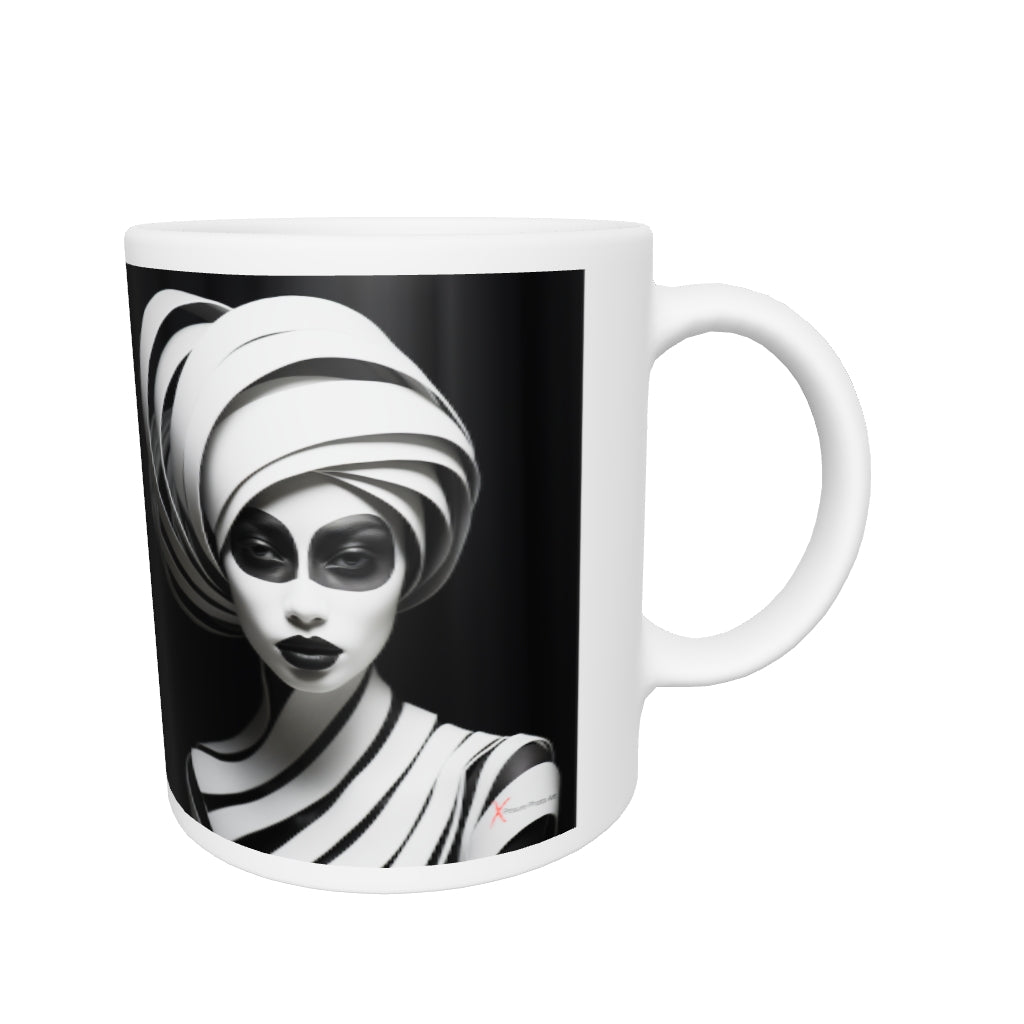 Chic White glossy mug