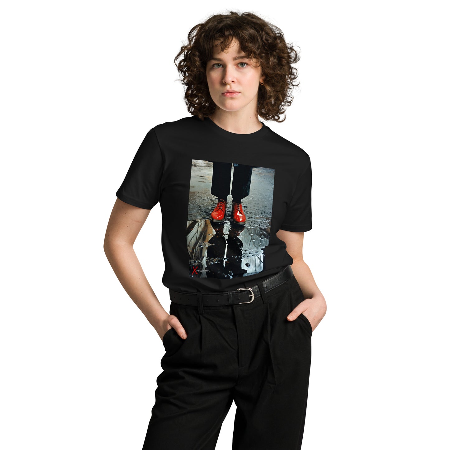 Unisex premium t-shirt, Red Shiny Shoes