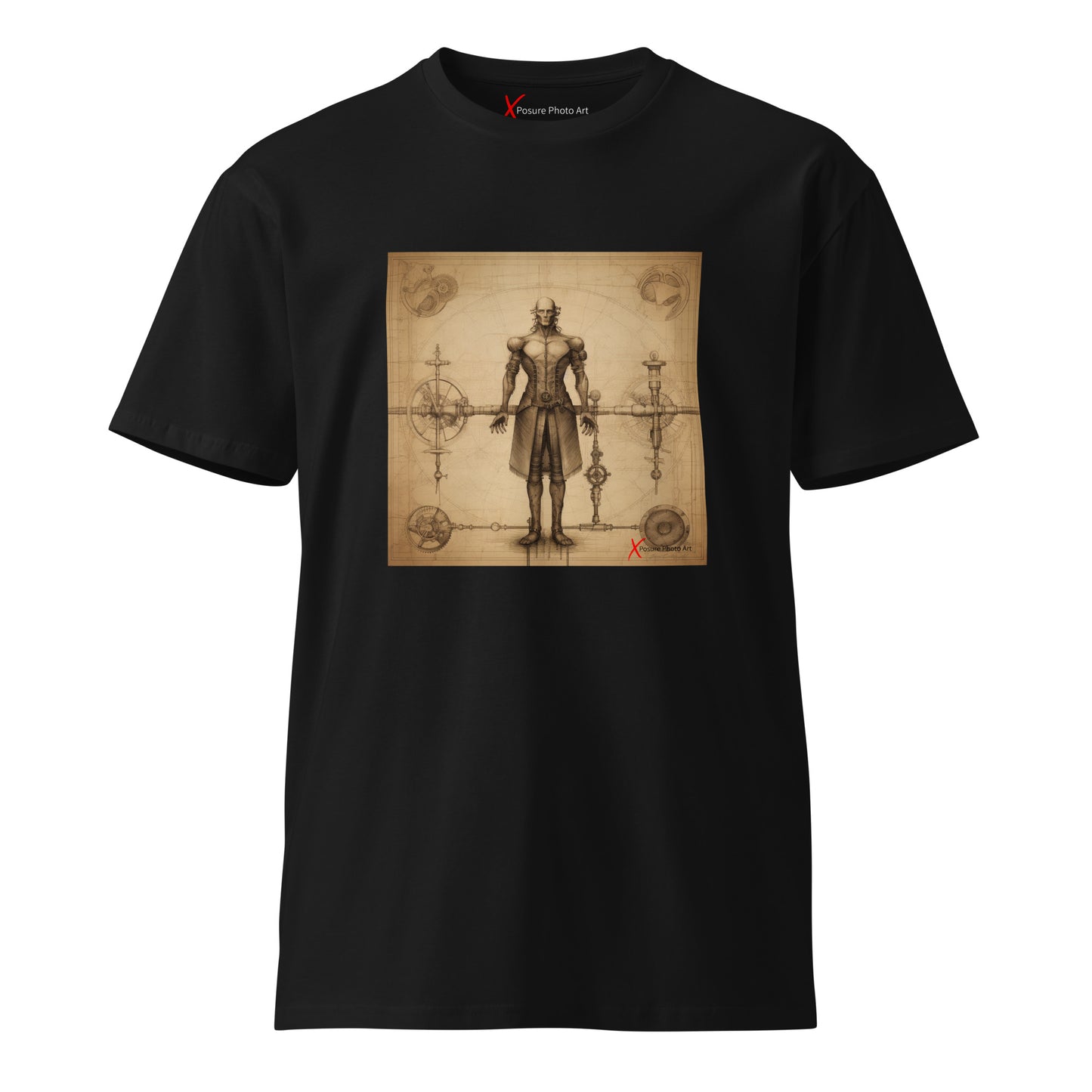 Unisex premium t-shirt, Da Vinci Steampunk Men