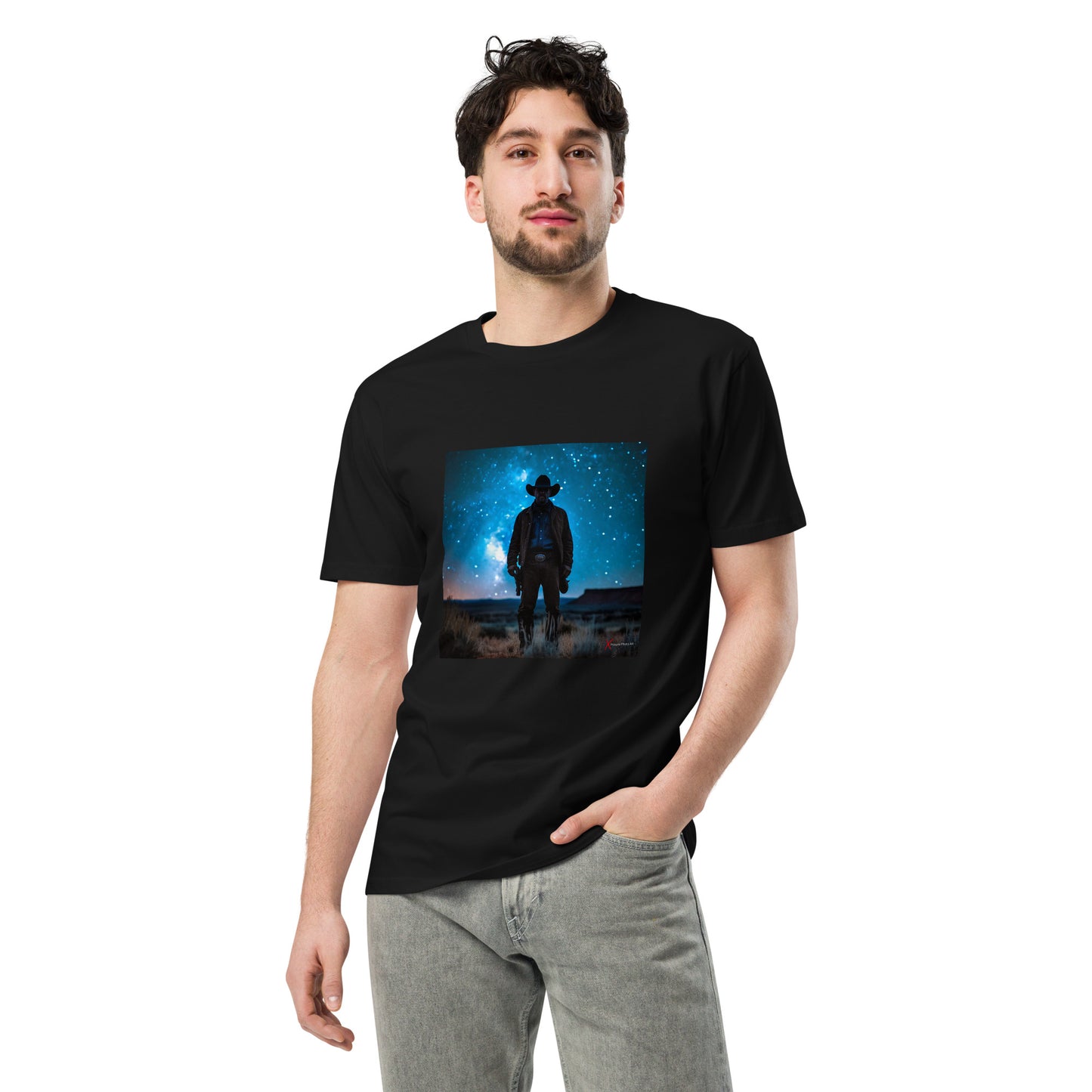 Unisex premium t-shirt, Night Cowboy