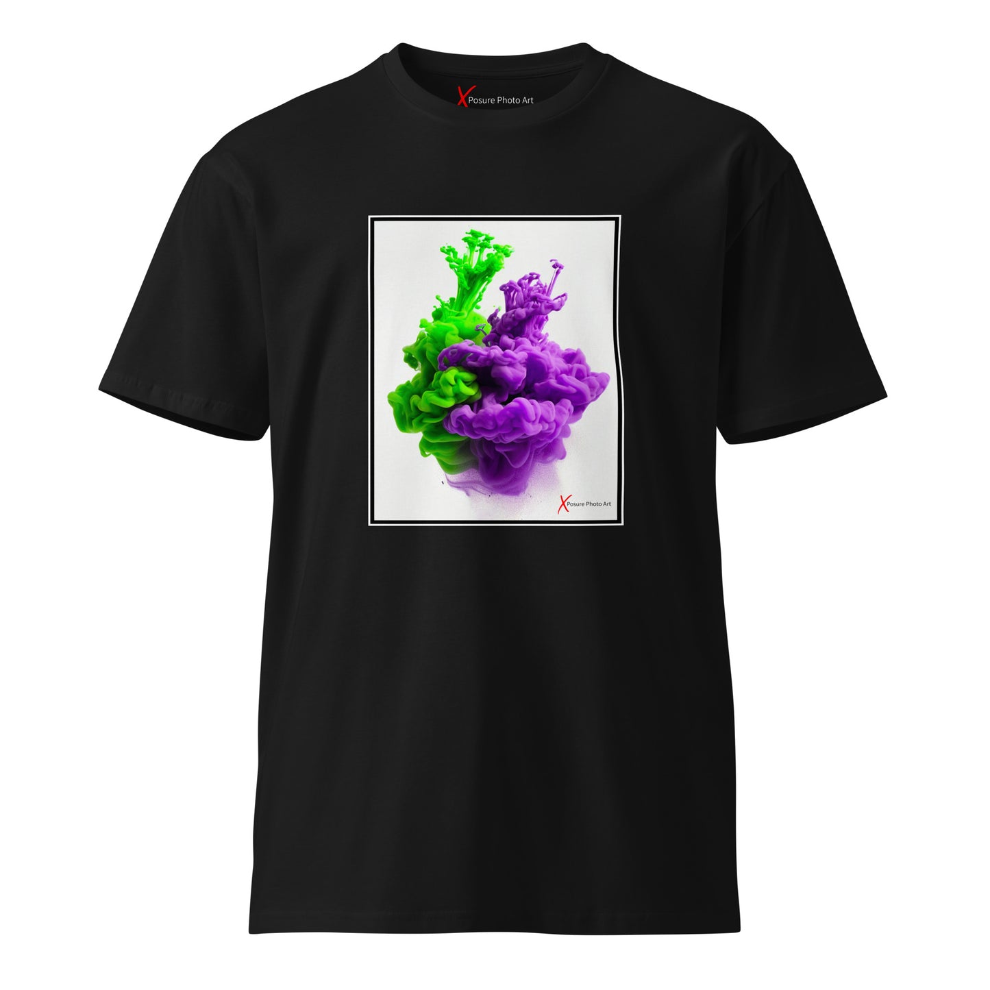 Unisex premium t-shirt, Purple Green Hug