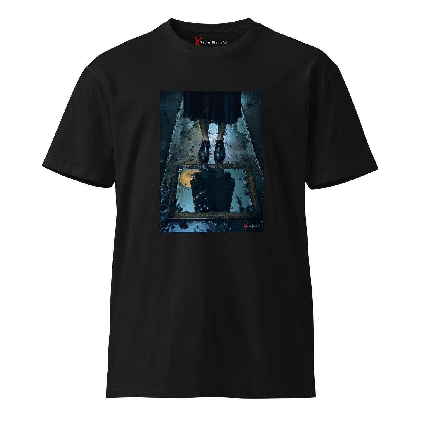 Unisex premium t-shirt, Woman Reflection