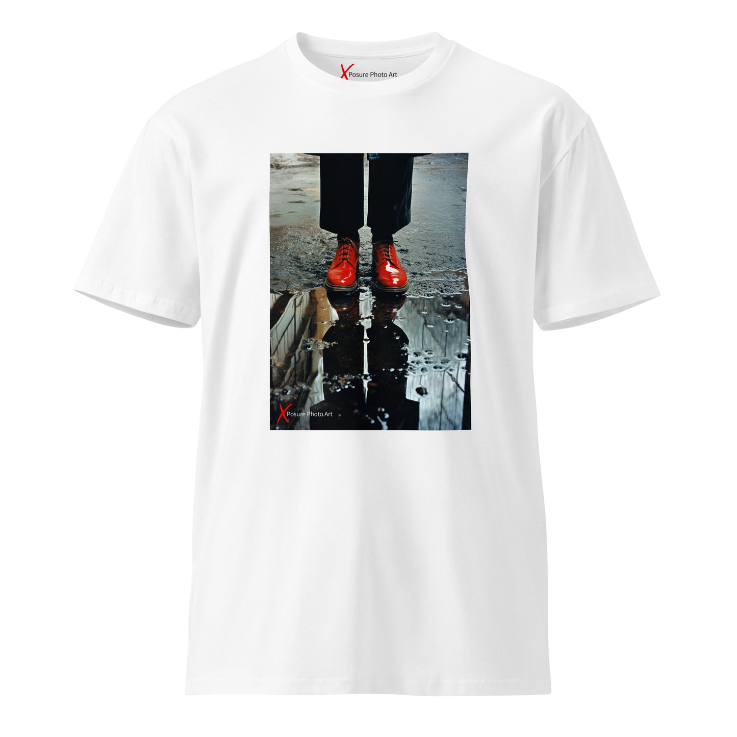 Unisex premium t-shirt, Red Shiny Shoes