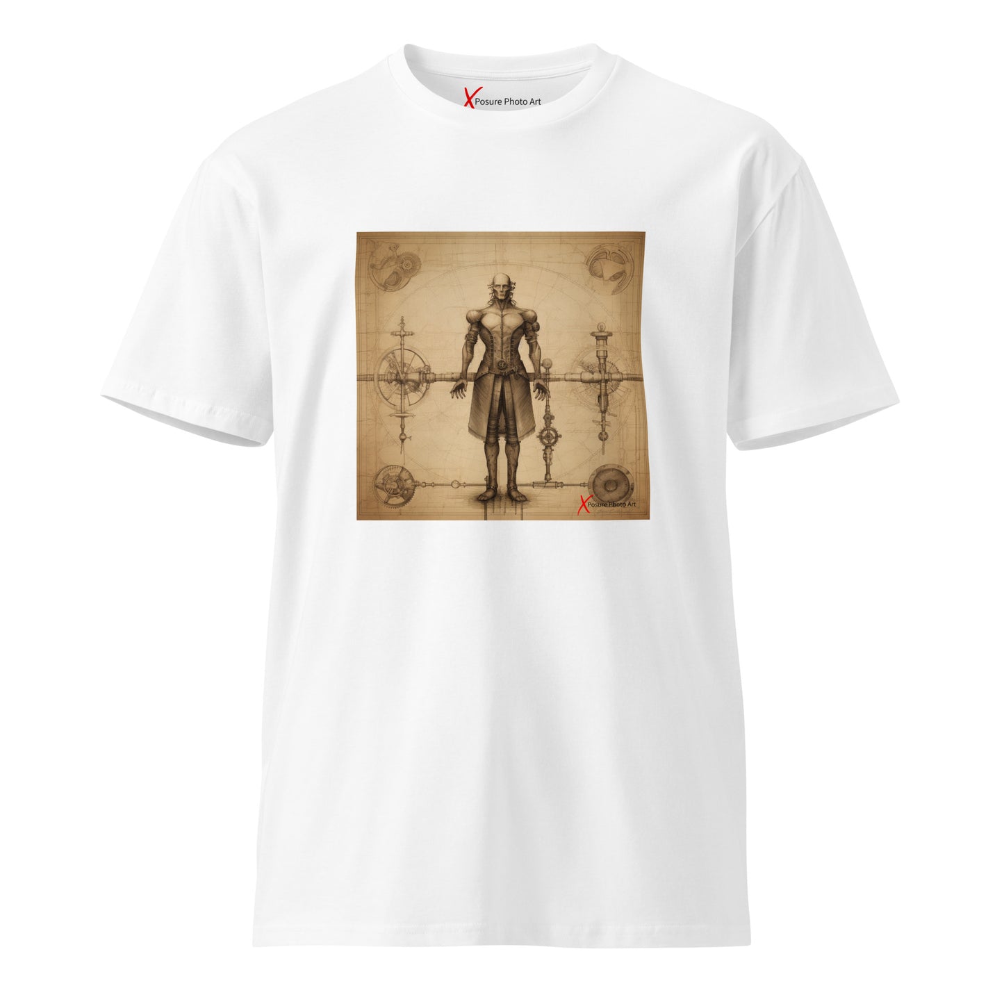 Unisex premium t-shirt, Da Vinci Steampunk Men