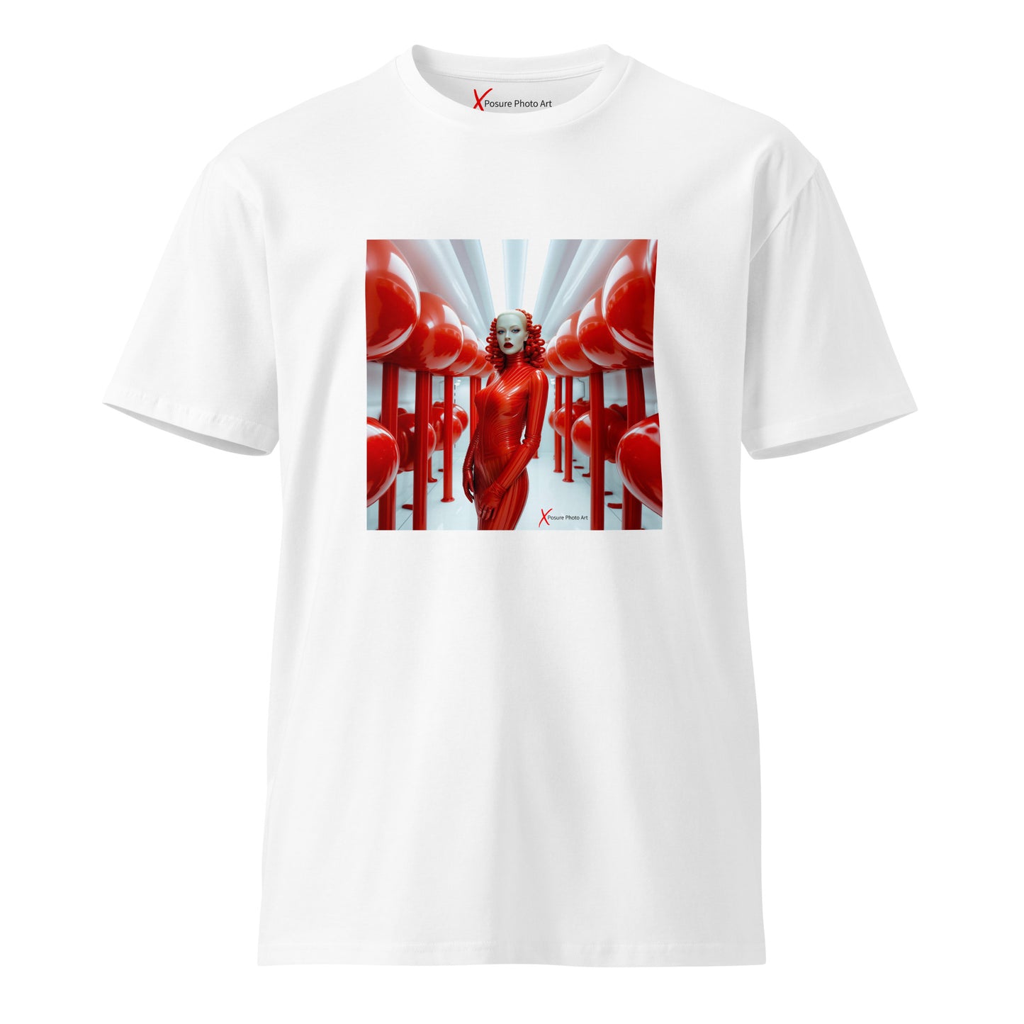 Unisex premium t-shirt, Latex in Red