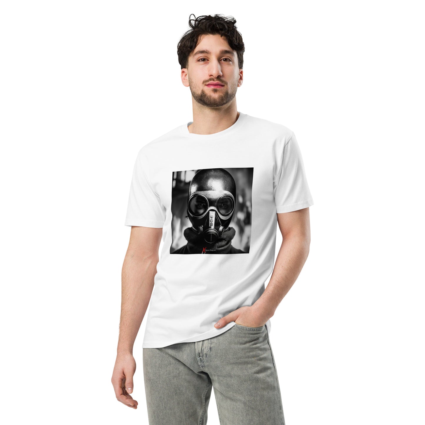 Unisex premium t-shirt, Gas mask