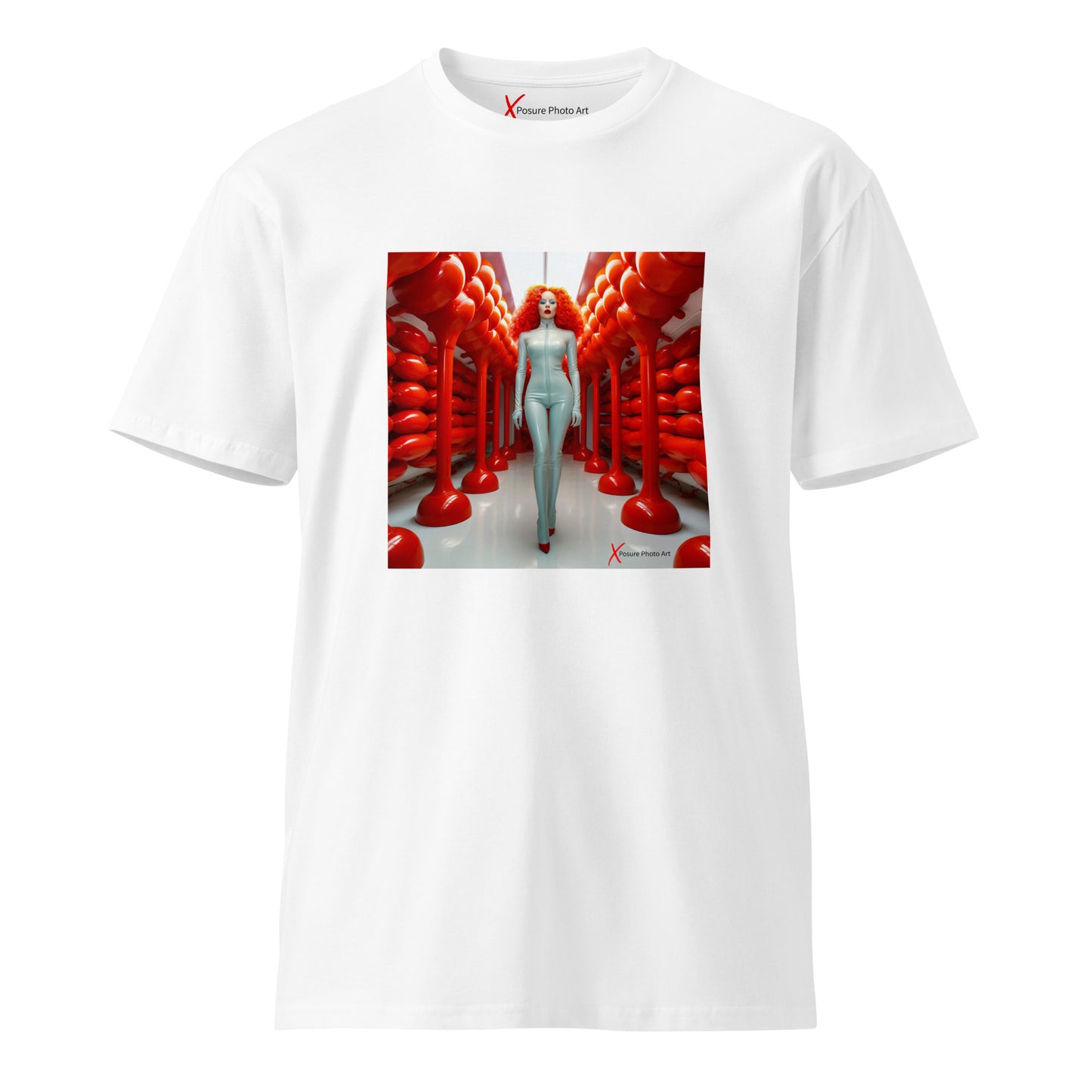 Unisex premium t-shirt, Latex in Red