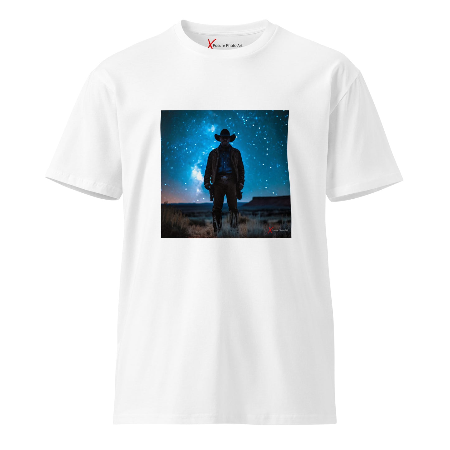 Unisex premium t-shirt, Night Cowboy