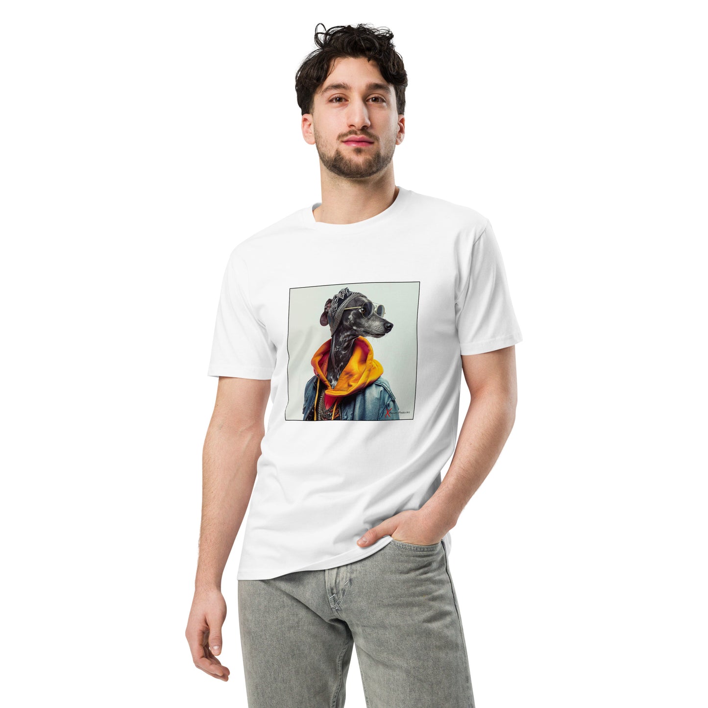 Unisex premium t-shirt, Galgo Hipster