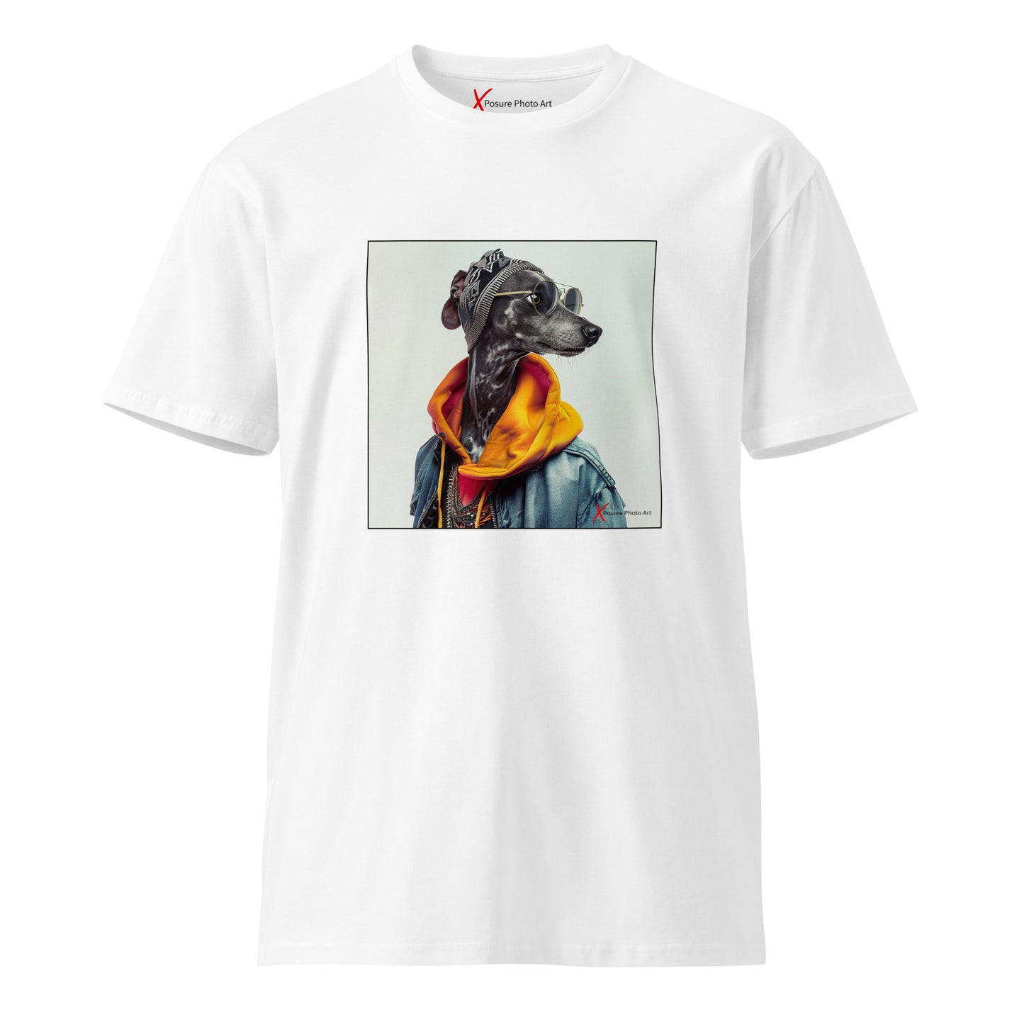 Unisex premium t-shirt, Galgo Hipster