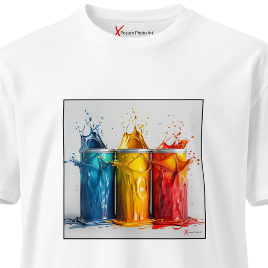 Unisex premium t-shirt, Color Splash Cans
