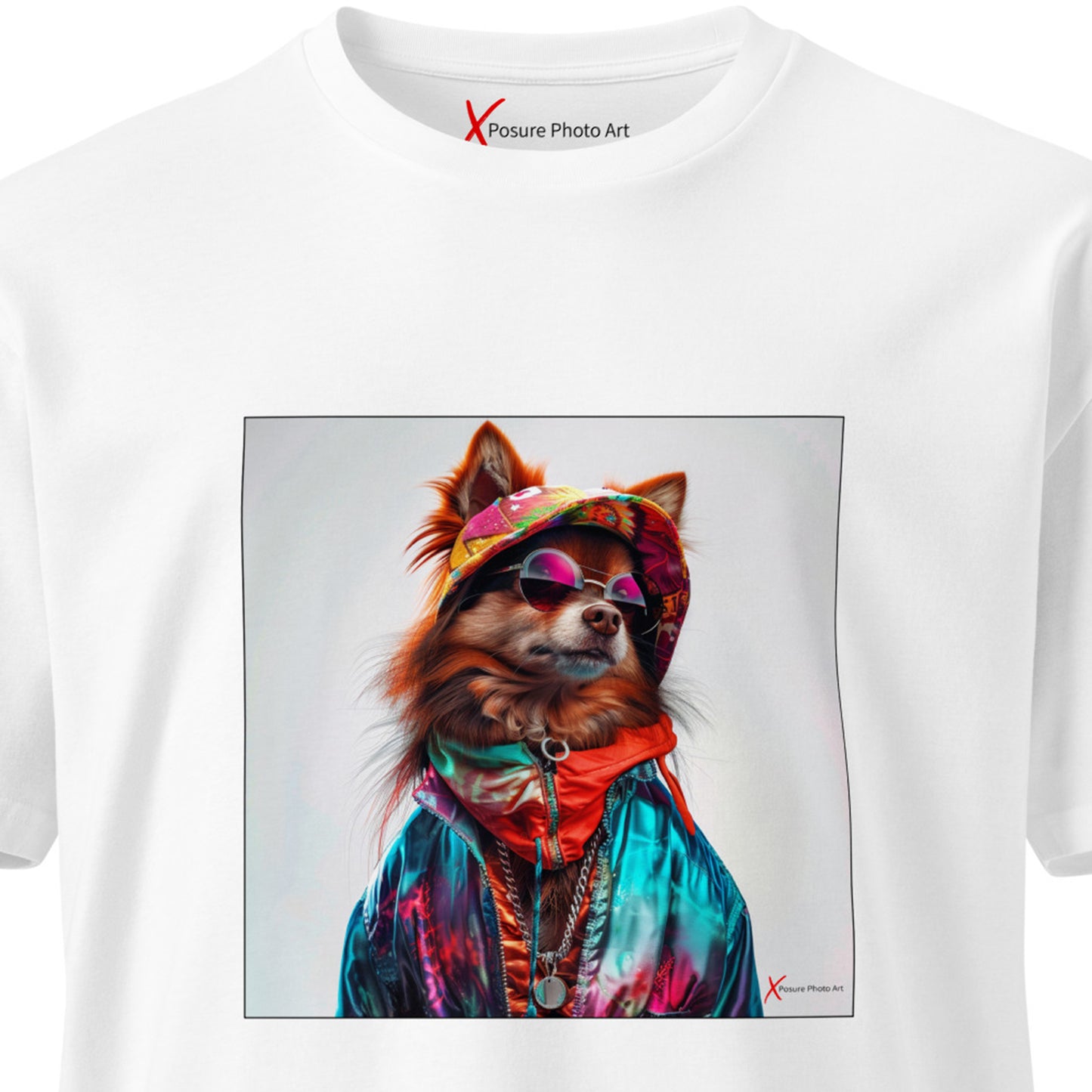 Unisex premium t-shirt, Pomeranian Portrait