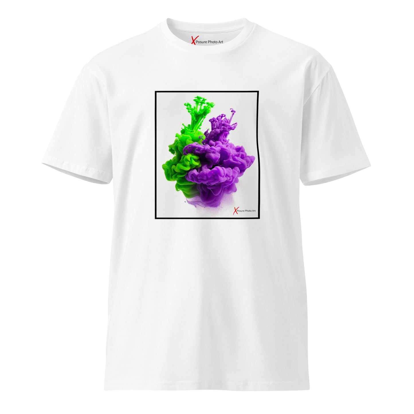 Unisex premium t-shirt, Purple Green Hug