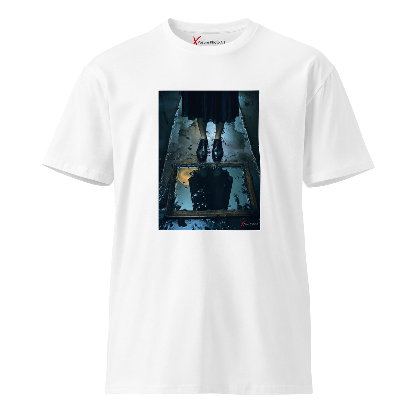 Unisex premium t-shirt, Woman Reflection