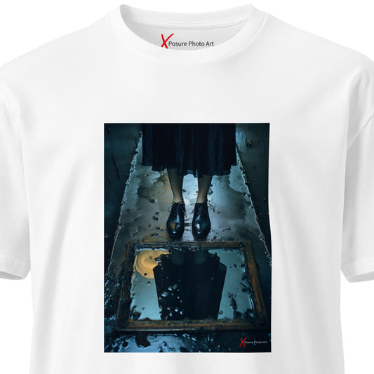 Unisex premium t-shirt, Woman Reflection