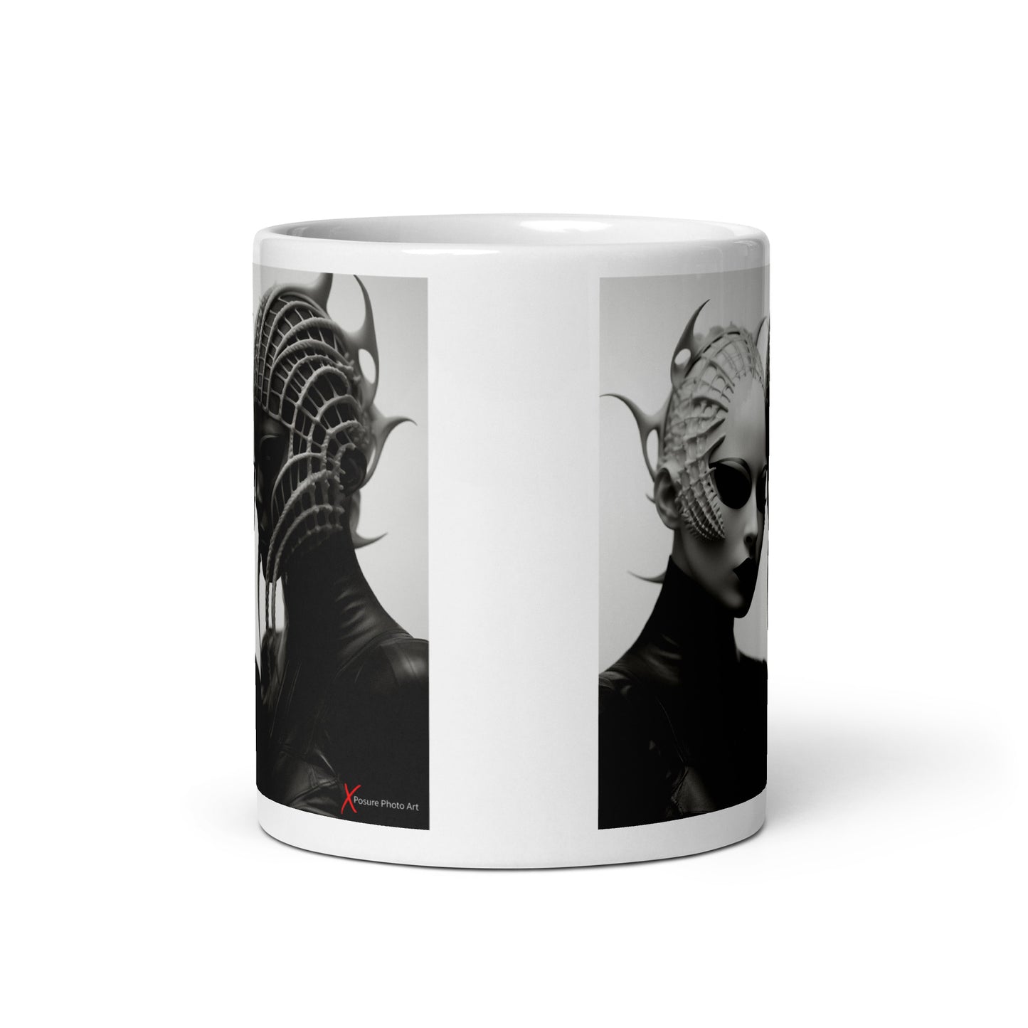 Chic White glossy mug, Alien Lovers