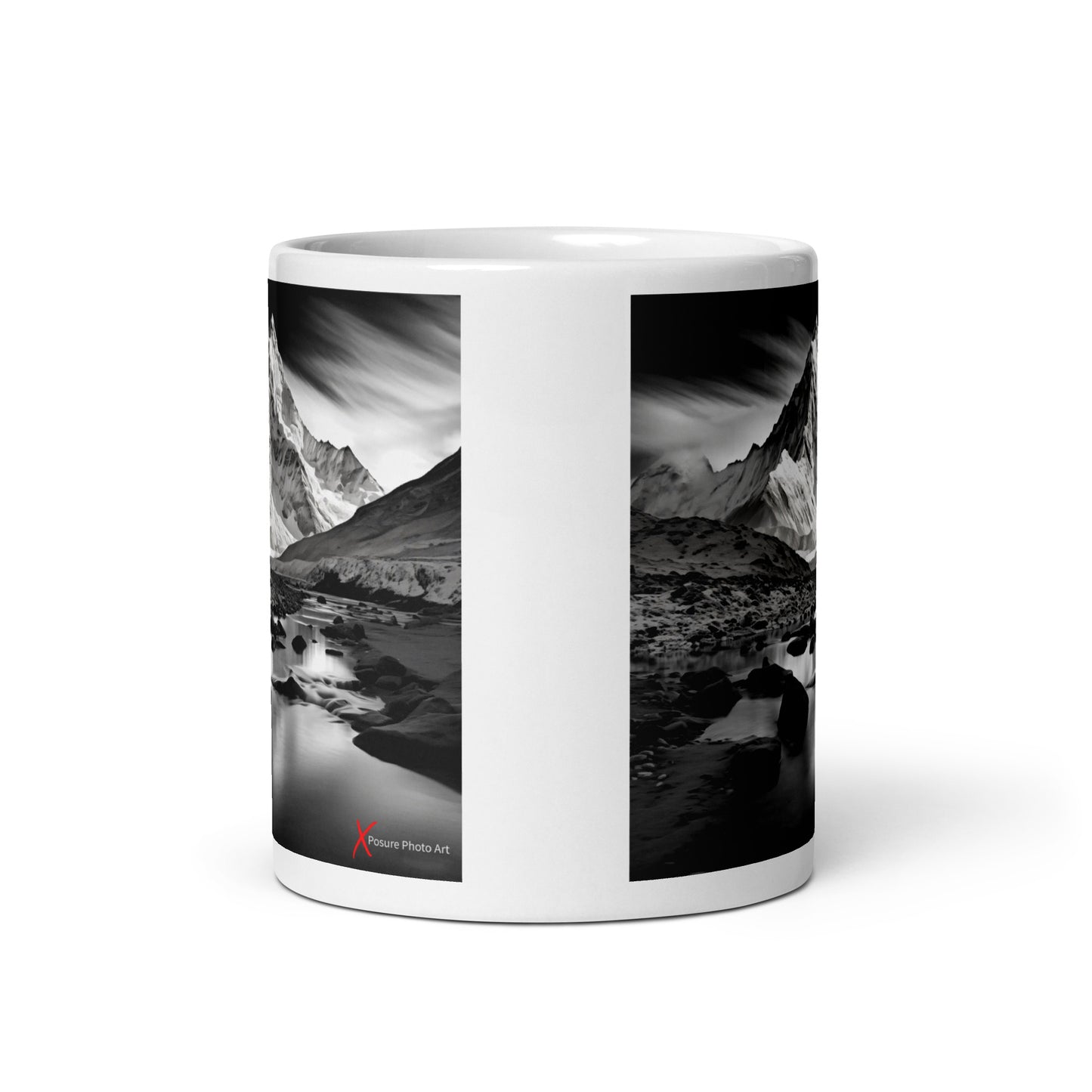 Chic White glossy mug, Alps