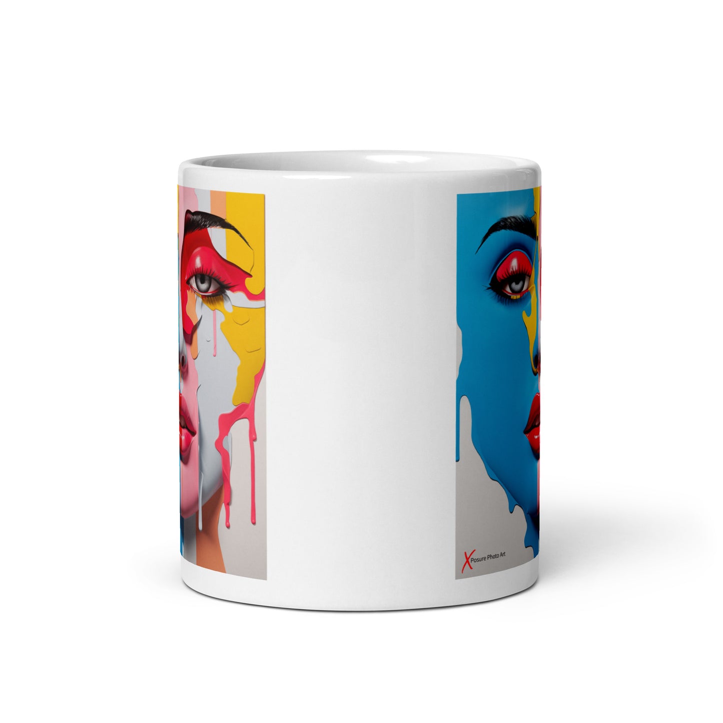 Chic White glossy mug, Plastica Lady