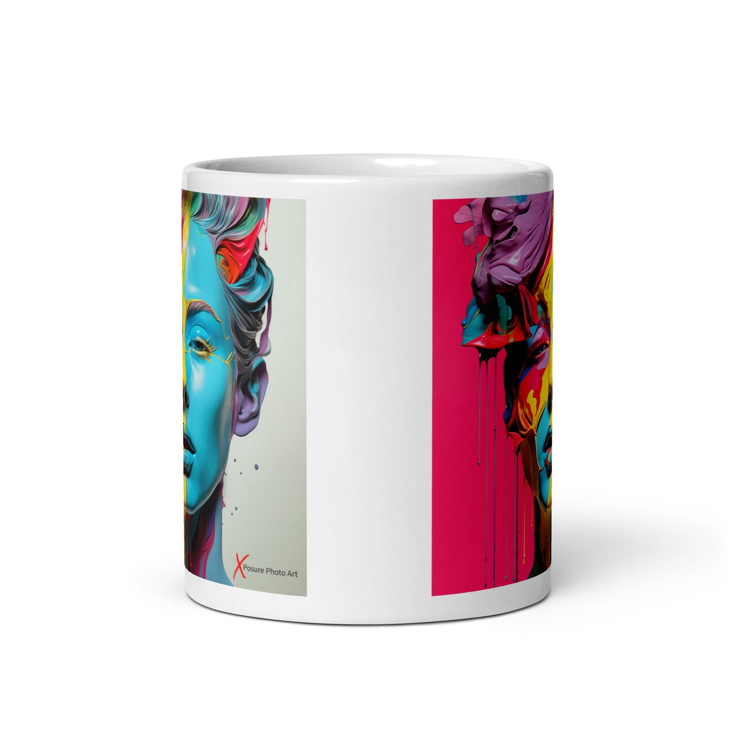 Chic White glossy mug, Plastica Woman