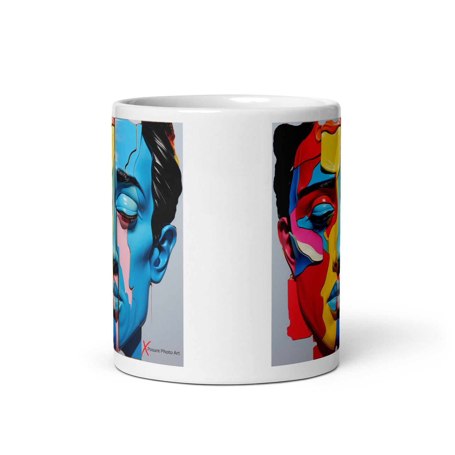 Chic White glossy mug, Plastica Men Sleep