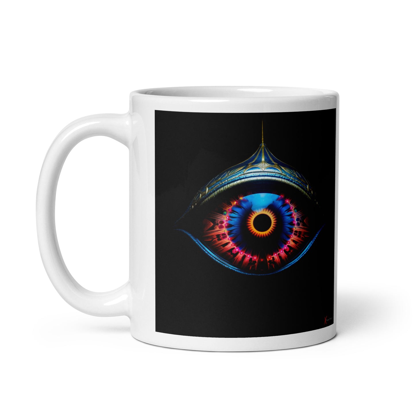 Chic White glossy mug, Alien Vision