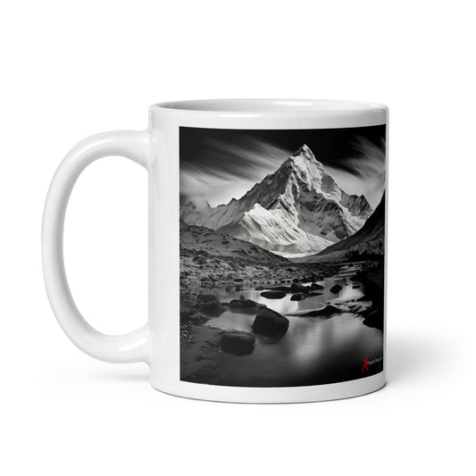 Chic White glossy mug, Alps