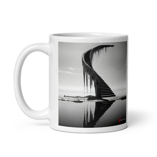 Chic White glossy mug, Stair to Heaven