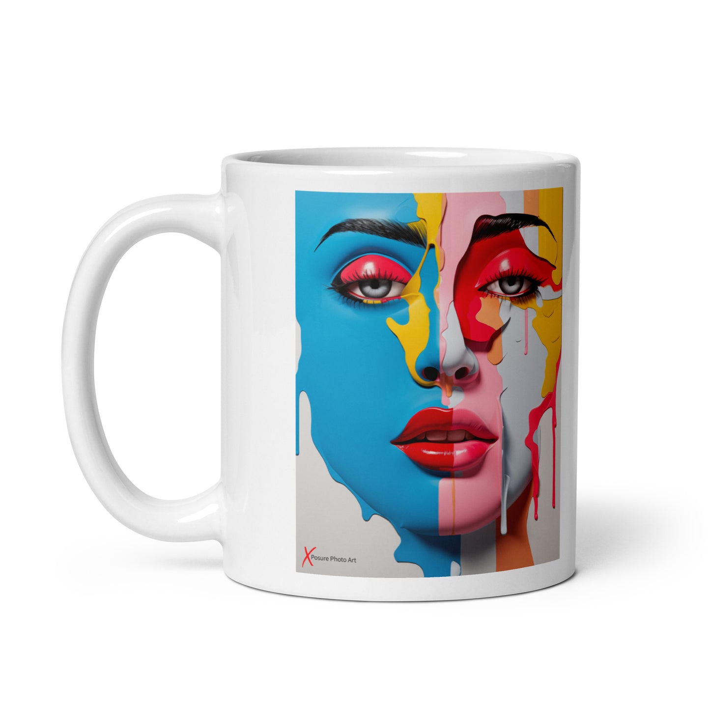 Chic White glossy mug, Plastica Lady