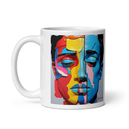 Chic White glossy mug, Plastica Men Sleep