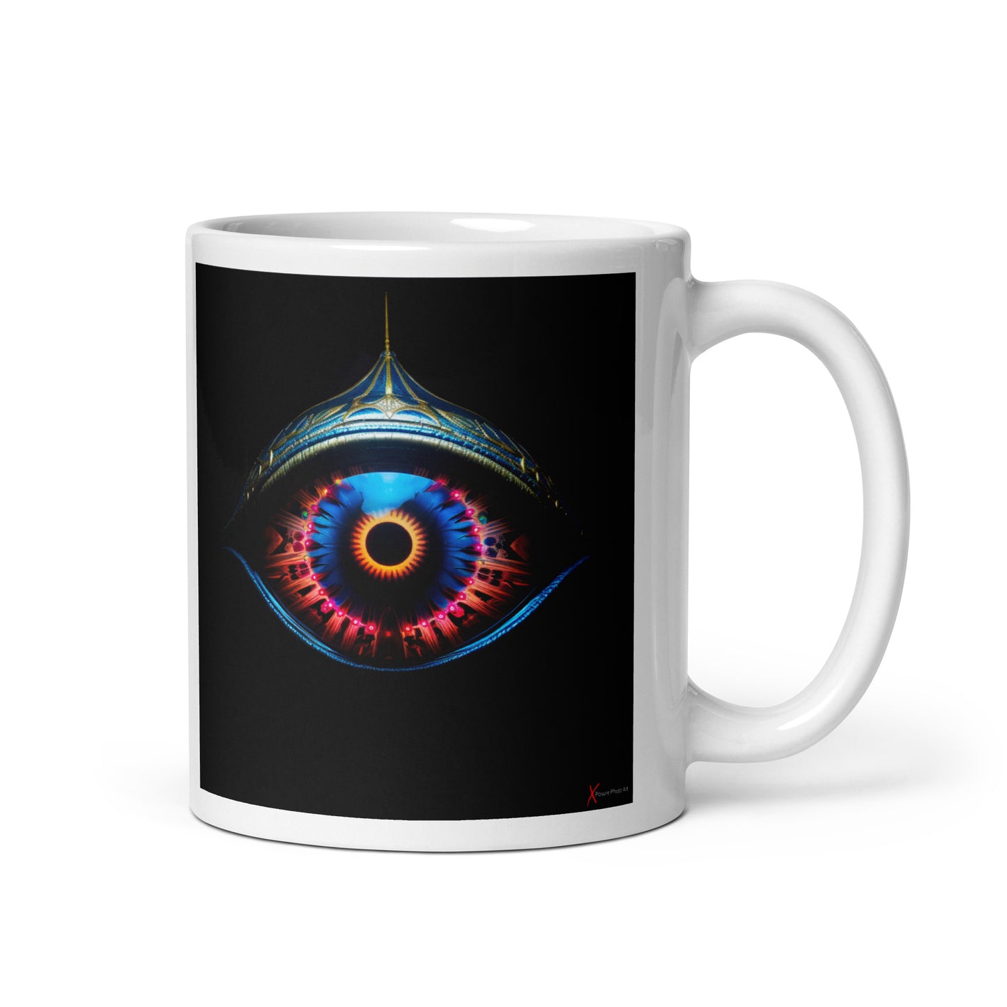 Chic White glossy mug, Alien Vision