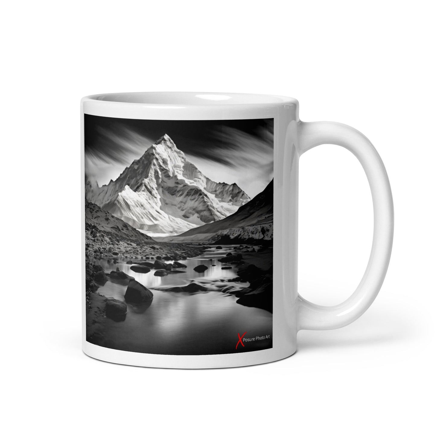 Chic White glossy mug, Alps