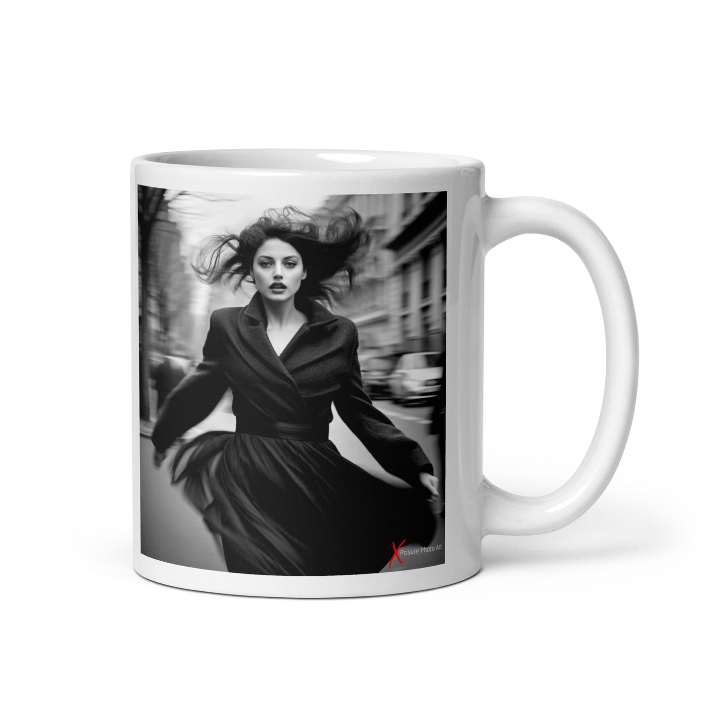 Chic White glossy mug, Je t'aime