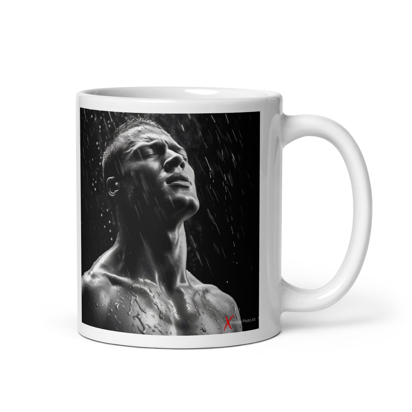 Chic White glossy mug, Acid Rain