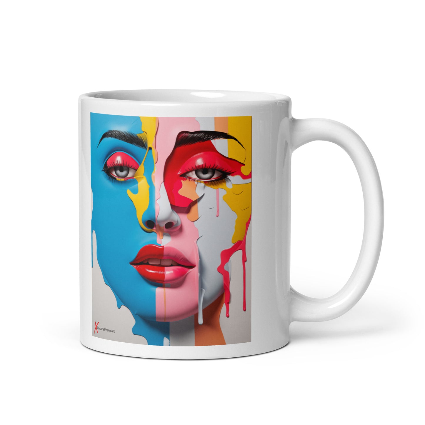 Chic White glossy mug, Plastica Lady